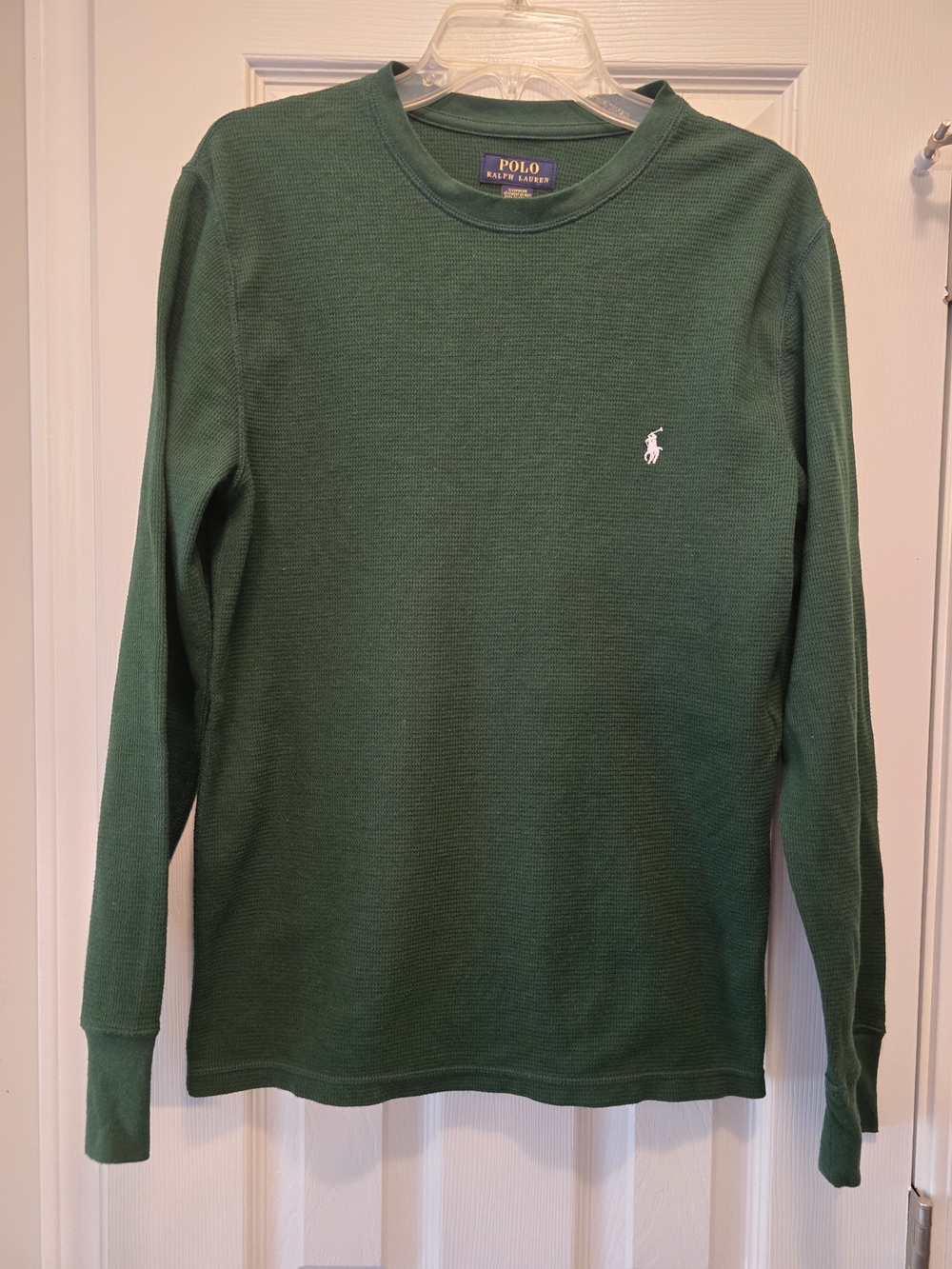 Polo by Ralph Lauren Dark Gray Waffle-Knit Crew Size M OFFERS WELCOME!!!